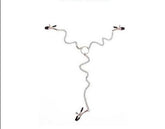 Nipple Clamps Triple Clips Metal Chain Adjustable Braces Bondage Sex Toy